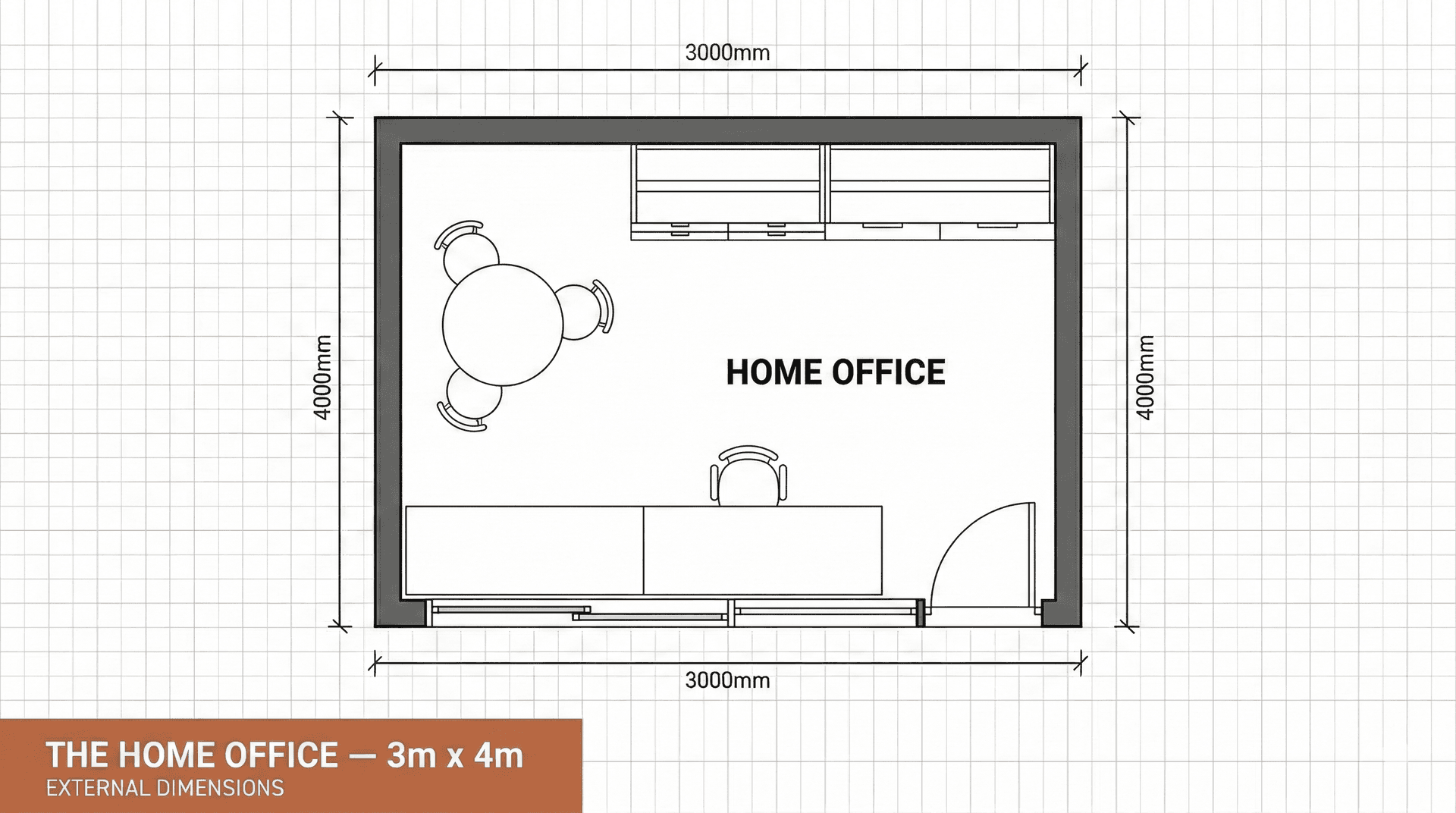 Example floor plan for The Home Office