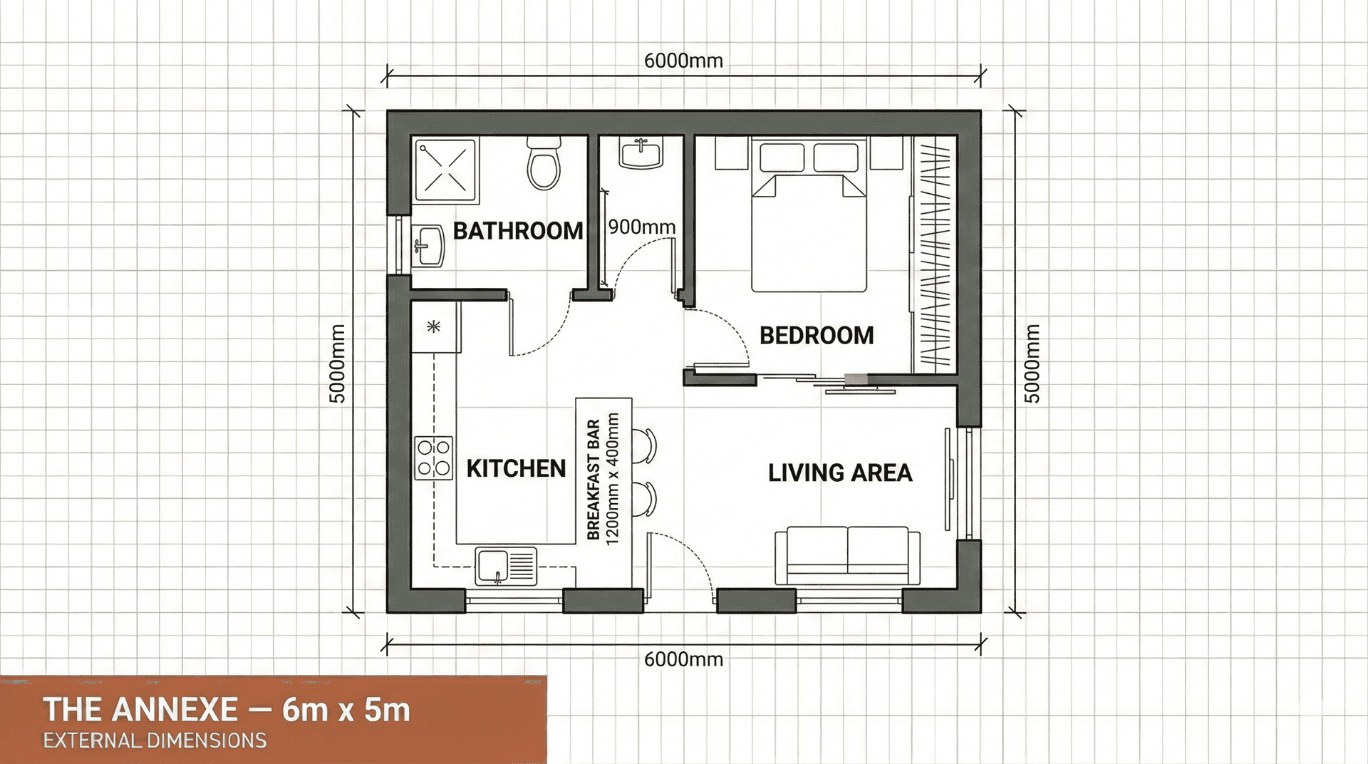 Example floor plan for The Annexe