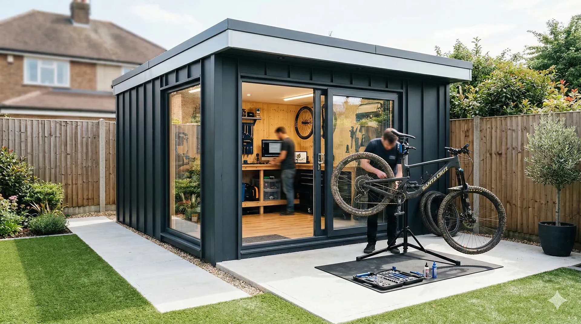 The Workshop garden room by Cheshire Garden Rooms
